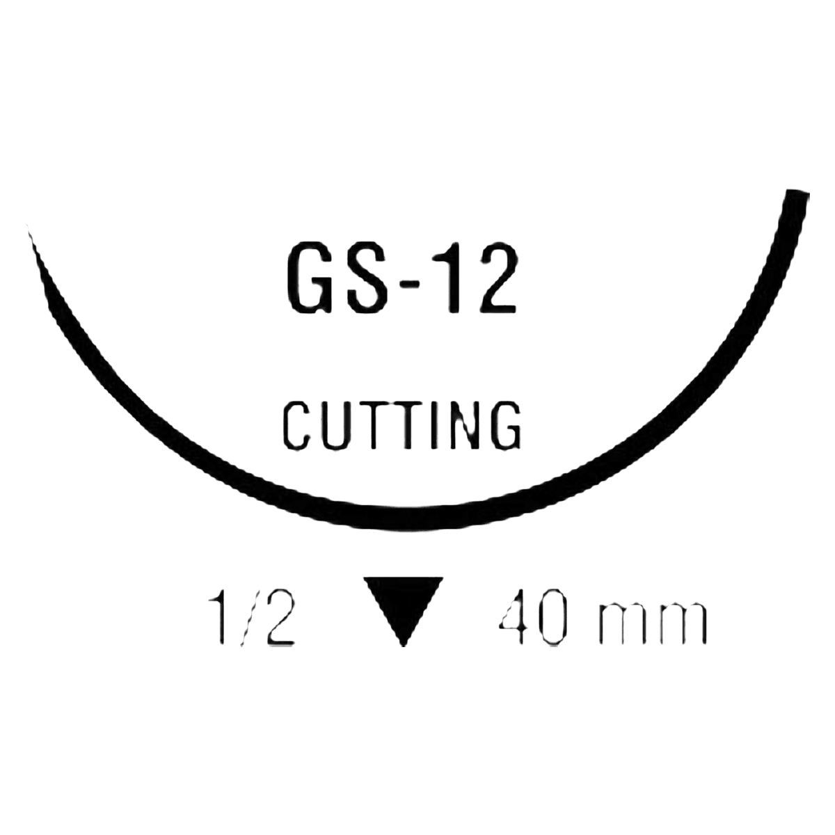 Medtronic Polysorb Suture, Size 0, 30" Polyester Braid, Absorbable, GS-12 Reverse Cutting 1/2 Circle Needle 3.5mm, Coated, Undyed, 36/Case