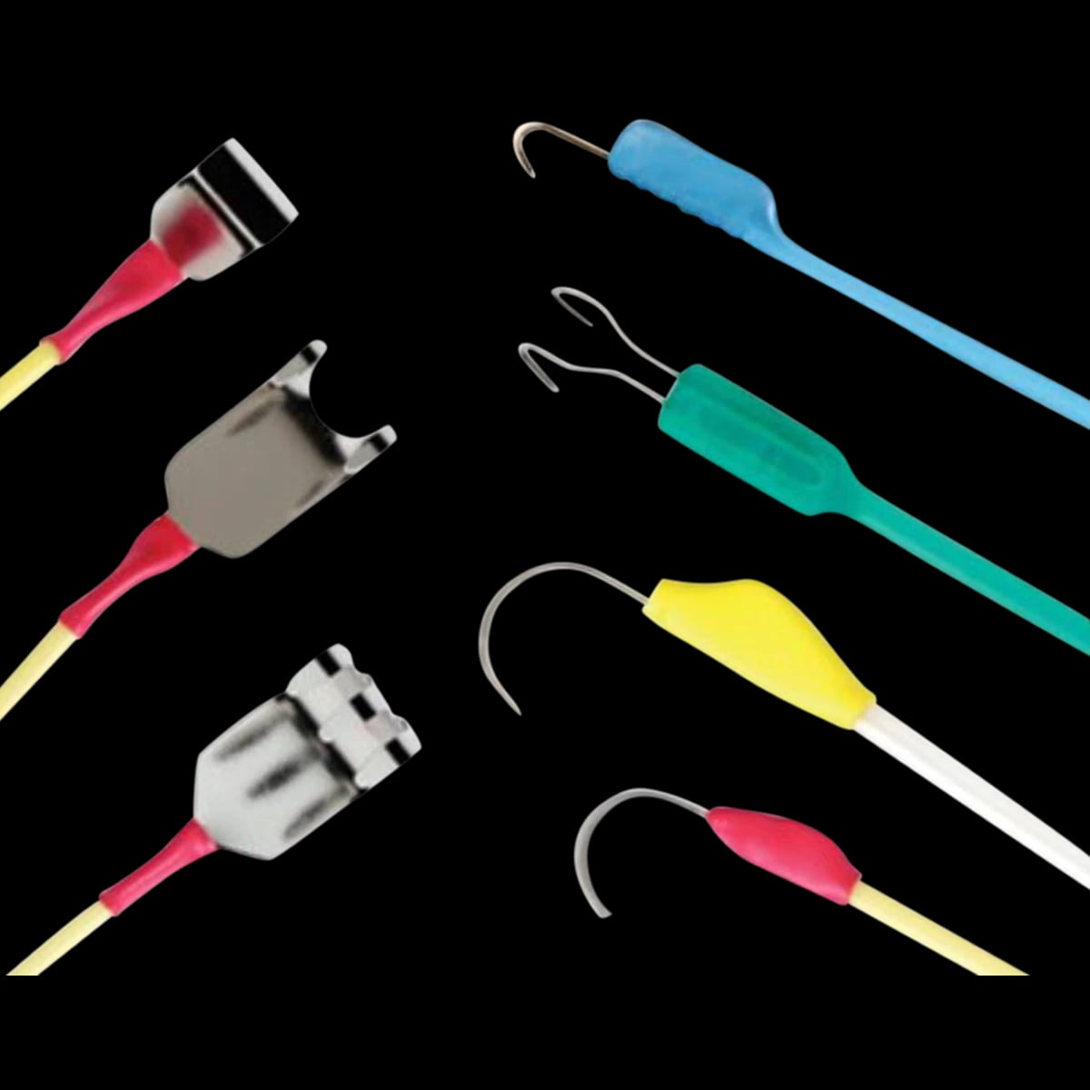 Lone Star Retractor Stays, 5mm Elastic, Single-Use, Sharp Hook, 8/Package