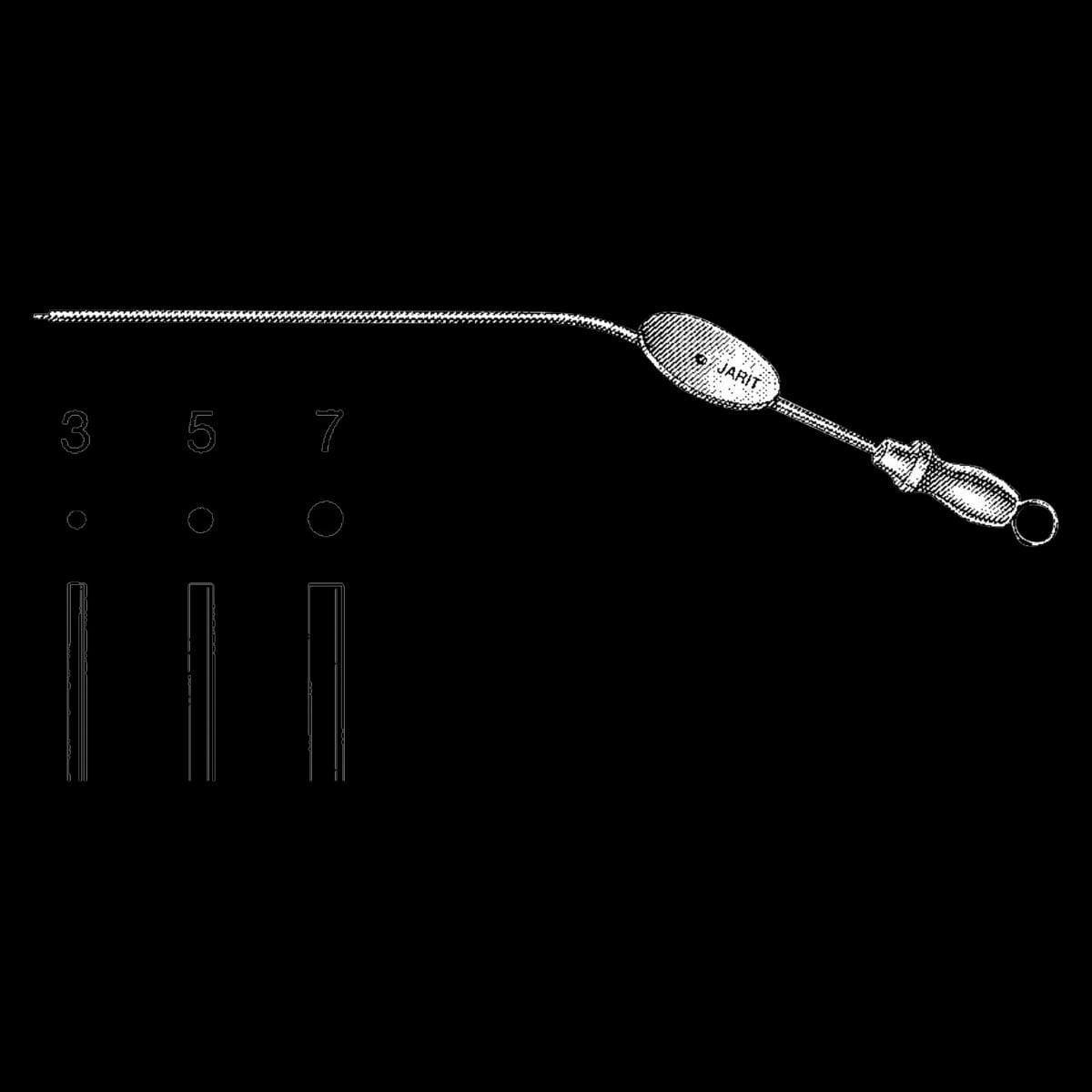Jarit Baron Suction Tube, 5-1/2" (14 cm), Stainless Steel, Each