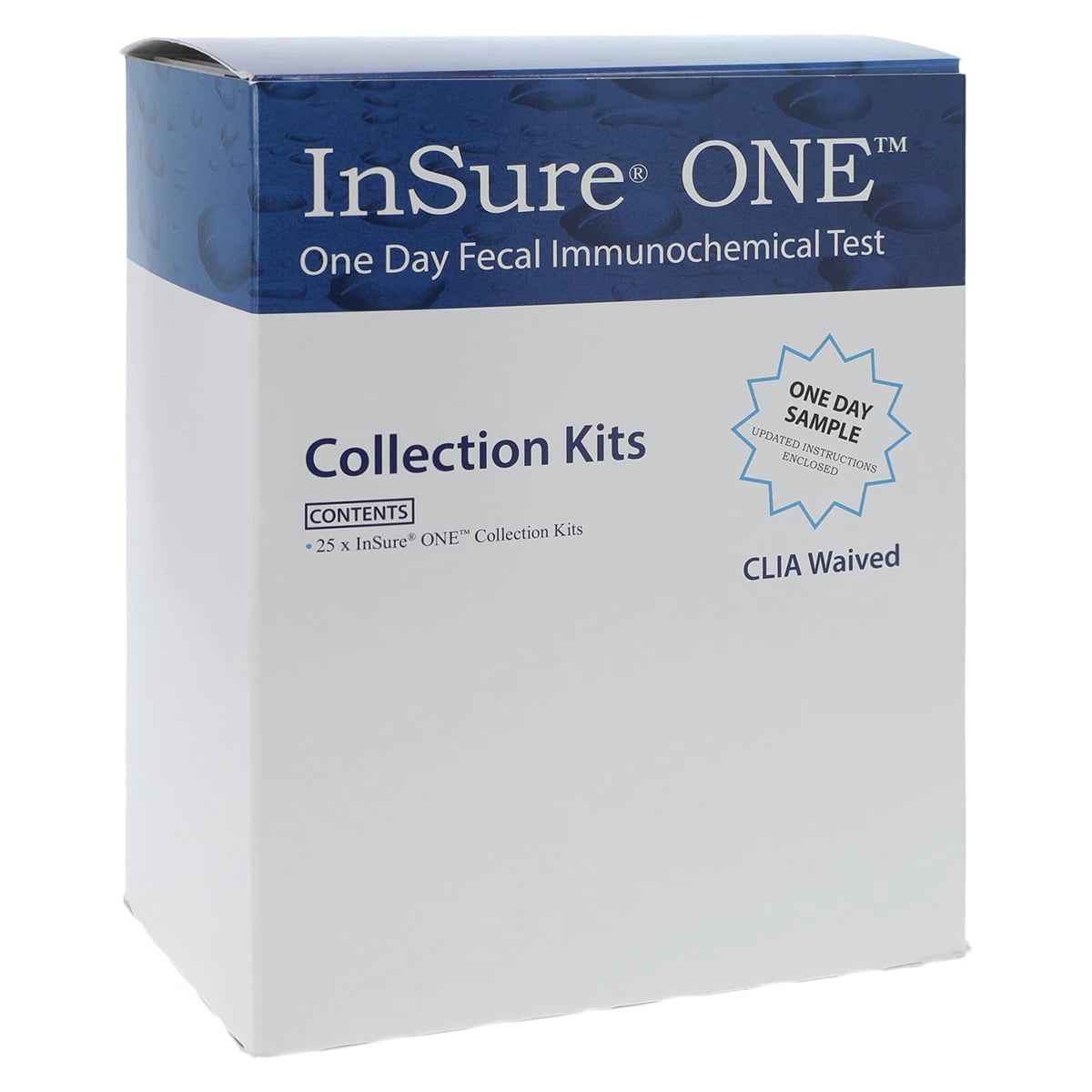 InSure ONE Patient Collect FIT Fecal Immunochemical Test Kit, 25/Box