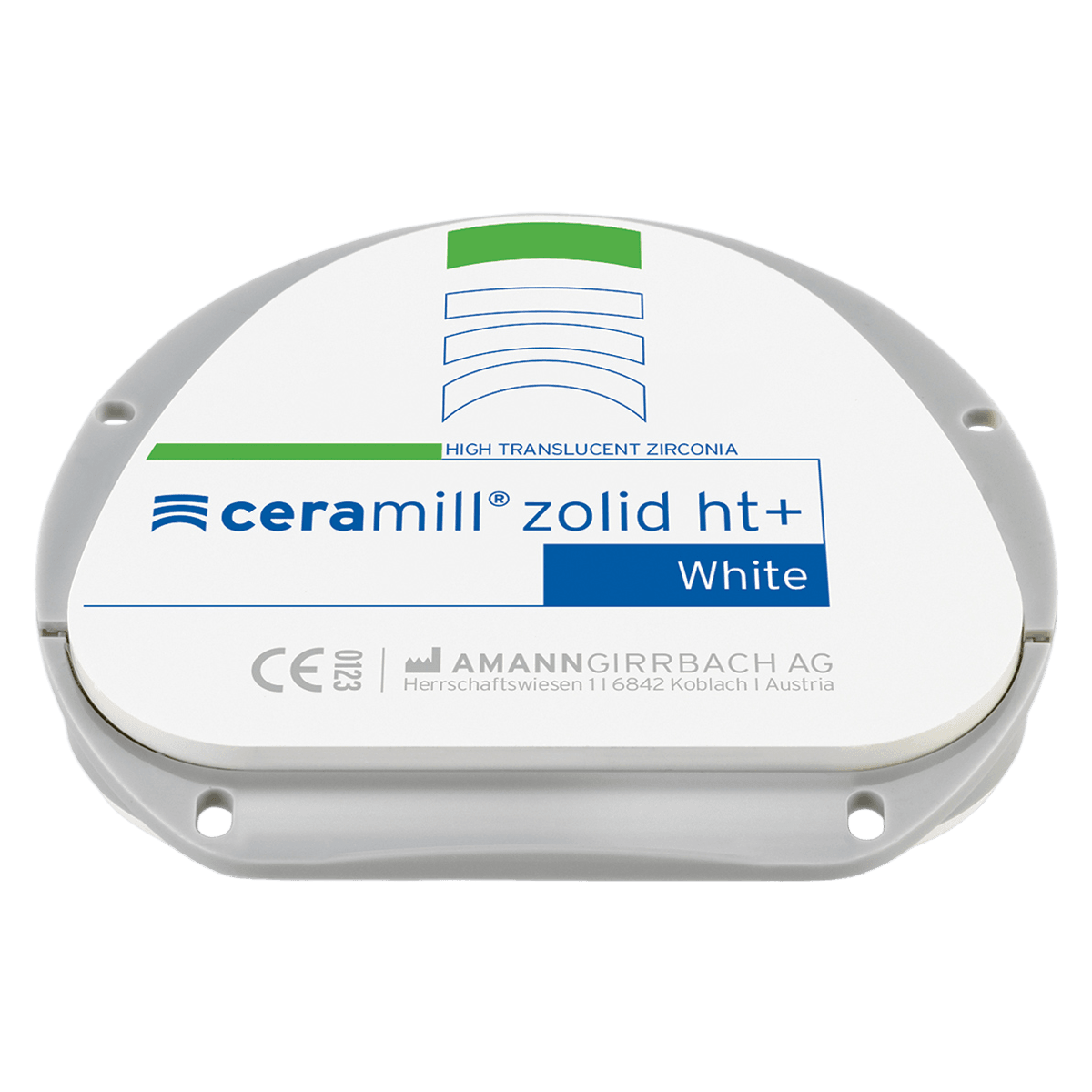 Ceramill Zolid HT+ PS Zirconia Disc, C2 Shade, 71 x 14 mm