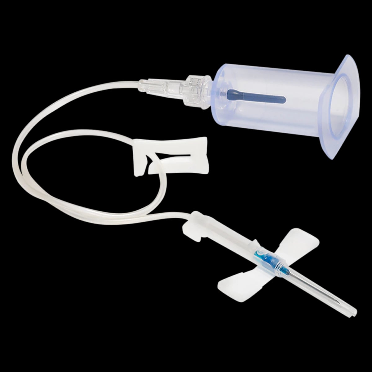 ICU Medical Saf-T Wing Blood Collection/Infusion Set, 25G x 3/4" Needle, 6" Tubing, Winged Safety, 200/Case