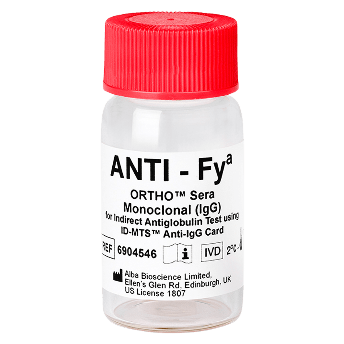 Ortho Sera Anti-Fya (Monoclonal) Blood Grouping Reagent, 5 mL, 1/Box