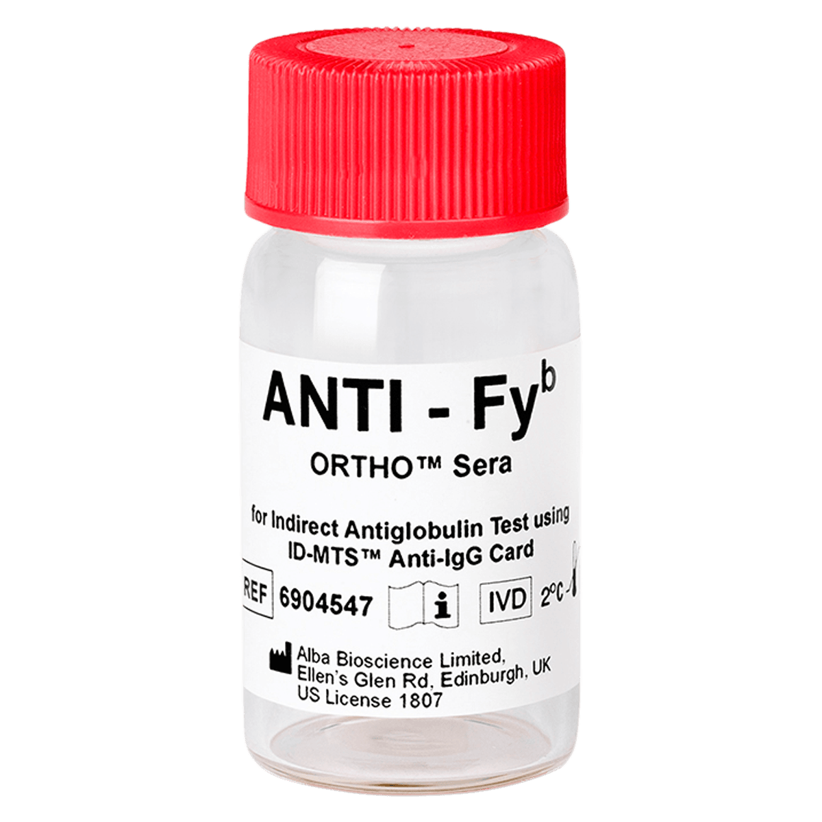 Ortho Sera Anti-Fyb Blood Grouping Reagent, 5 mL, 1/Box