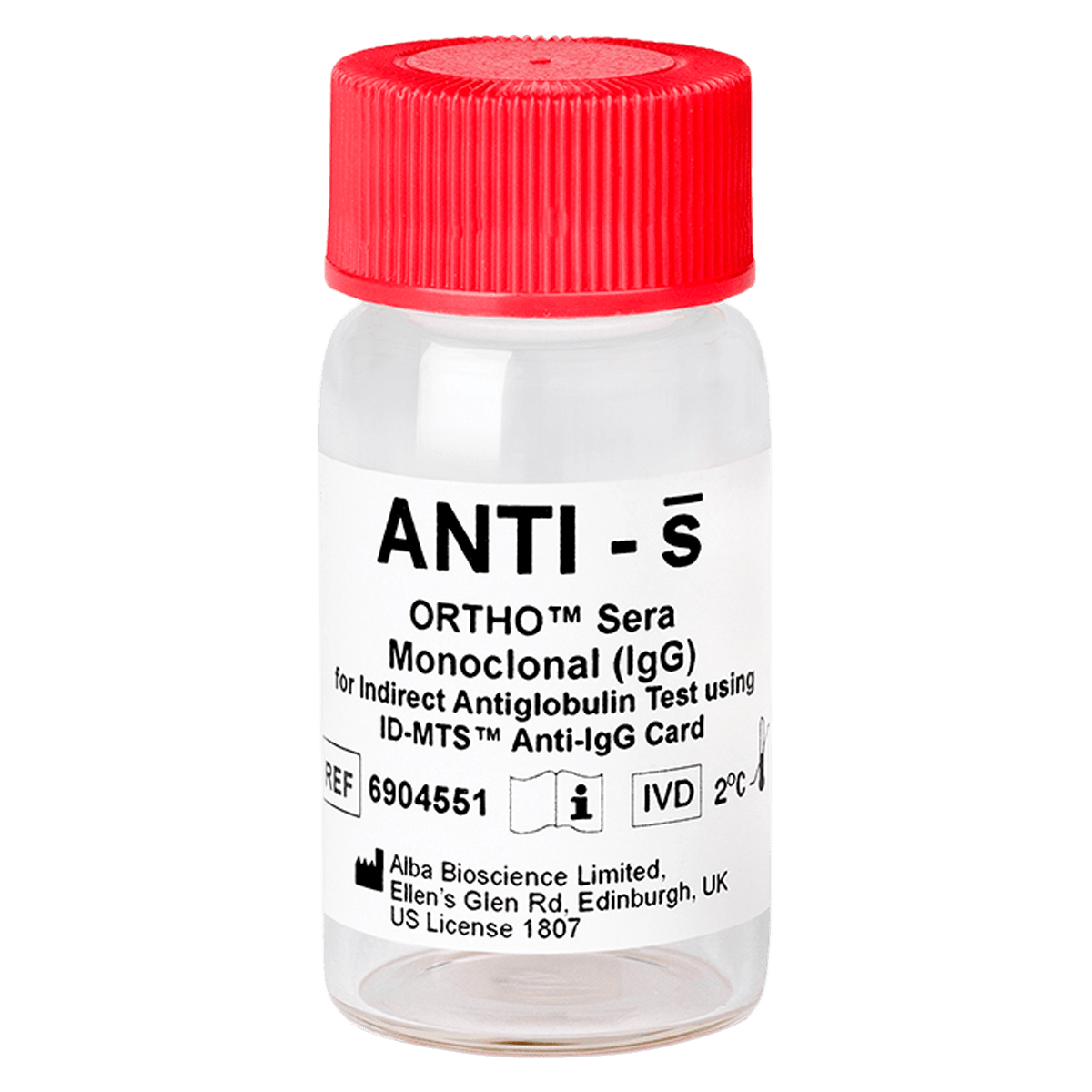 Ortho Sera Anti-s Reagent, 5 mL, 1/Box