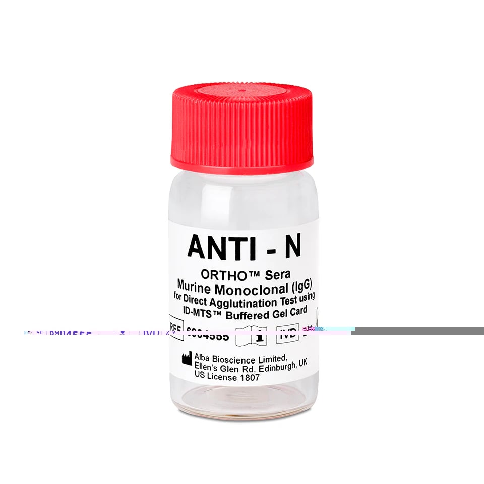 Ortho Sera Anti-N Blood Grouping Reagent, 3 mL, 1/Box
