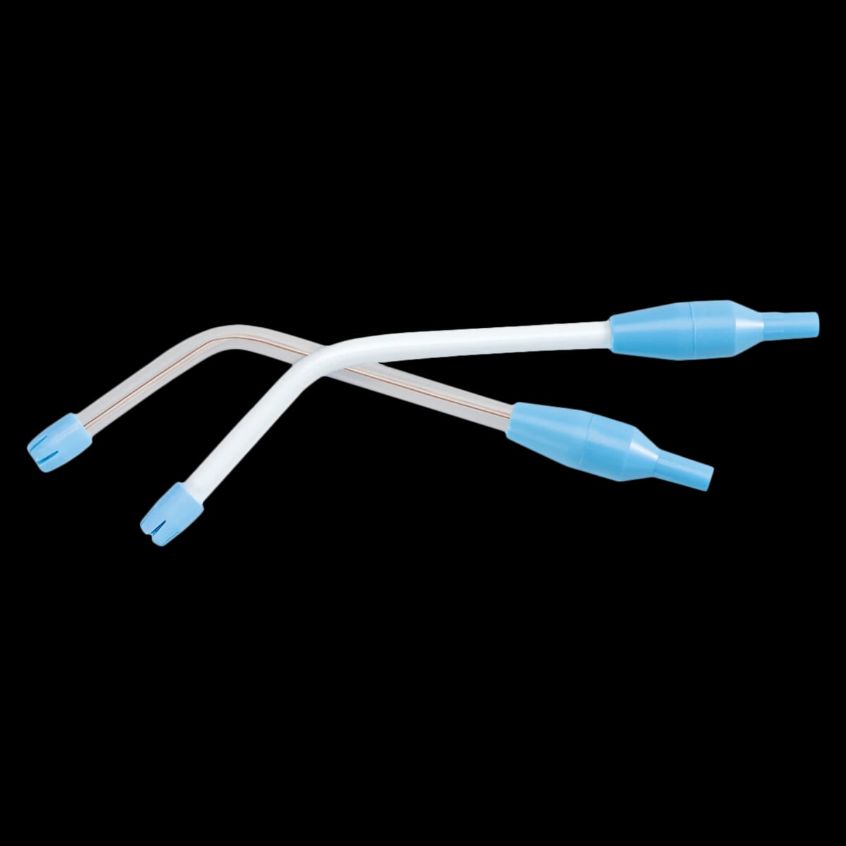Crosstex Safe-Flo Saliva Ejector, White Tube with Blue Tip, One-Way Valve, Latex-Free, 100/Bag, M1000WHBU