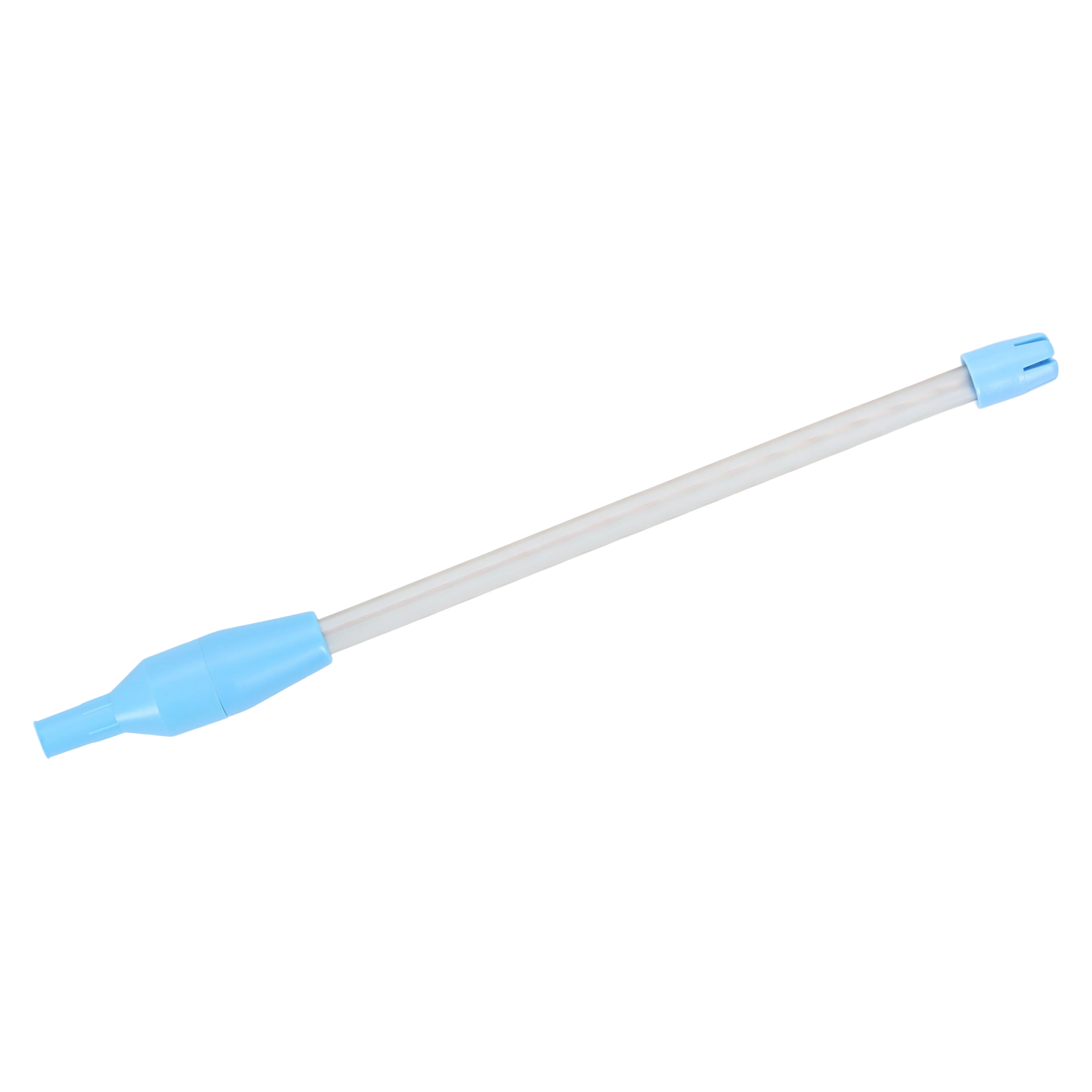 Safe-Flo Saliva Ejector, Clear Tube with Blue Tip, One-Way Valve, Latex-Free, 100/Bag, M1001CLBU