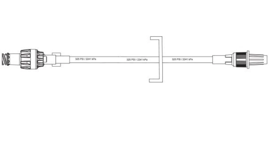 Baxter One-Link IV Catheter Extension Set, Needleless, Male Luer Lock, 0.3 mL Priming Volume, 8-1/2" Length, Sterile, 200/Case