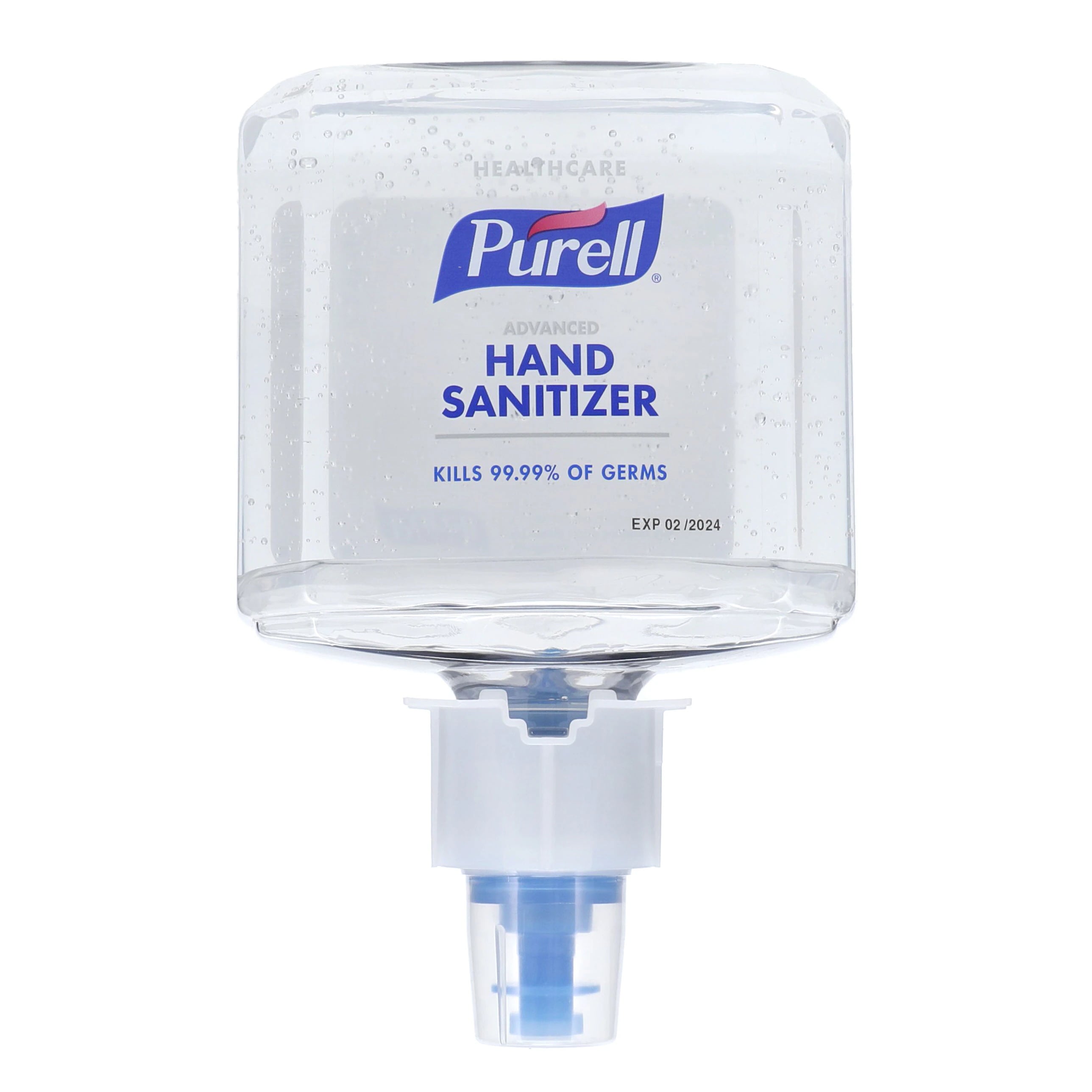 Purell Healthcare Advanced Gel Sanitizer, 1200 mL Refill Cartridge, 2/Case