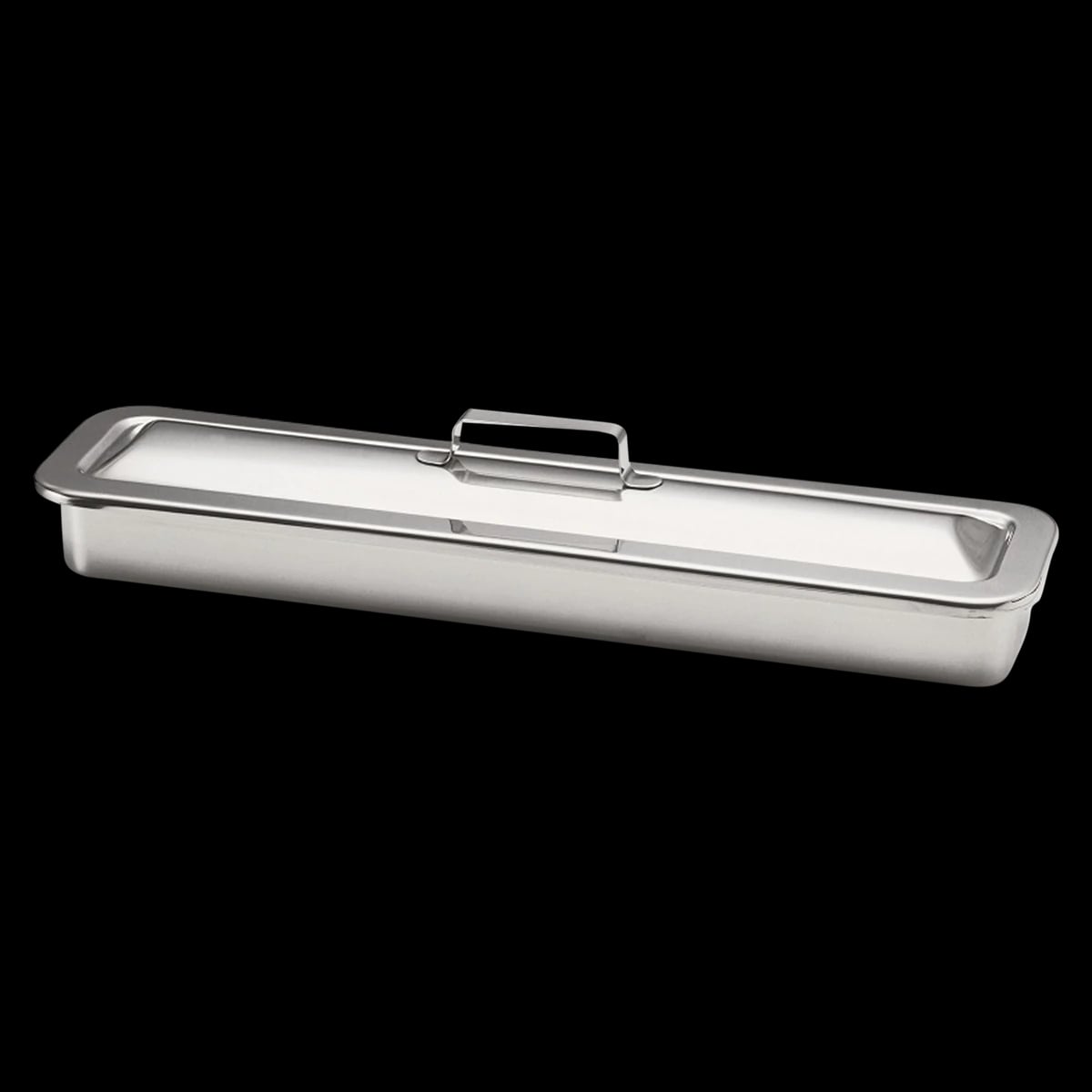 Dukal Instrument Tray, Stainless Steel, 17x4x1-1/8", Reusable, 6/Box