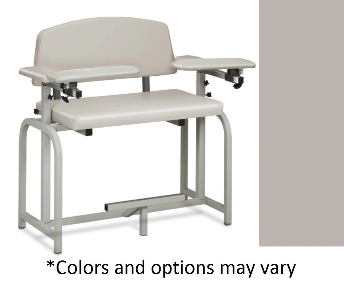 Clinton Industries Bariatric Blood Drawing Chair, Country Mist, Padded, 700 lb Capacity