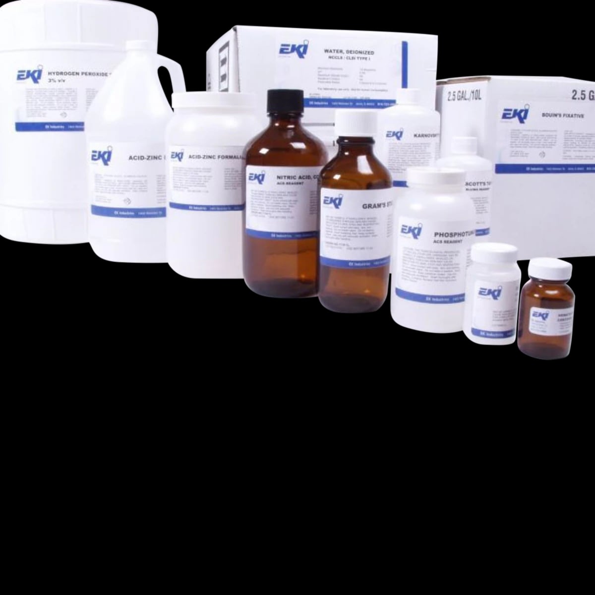 Gram Stain Decolorizer, Clear, 1L Bottle, EK Industries