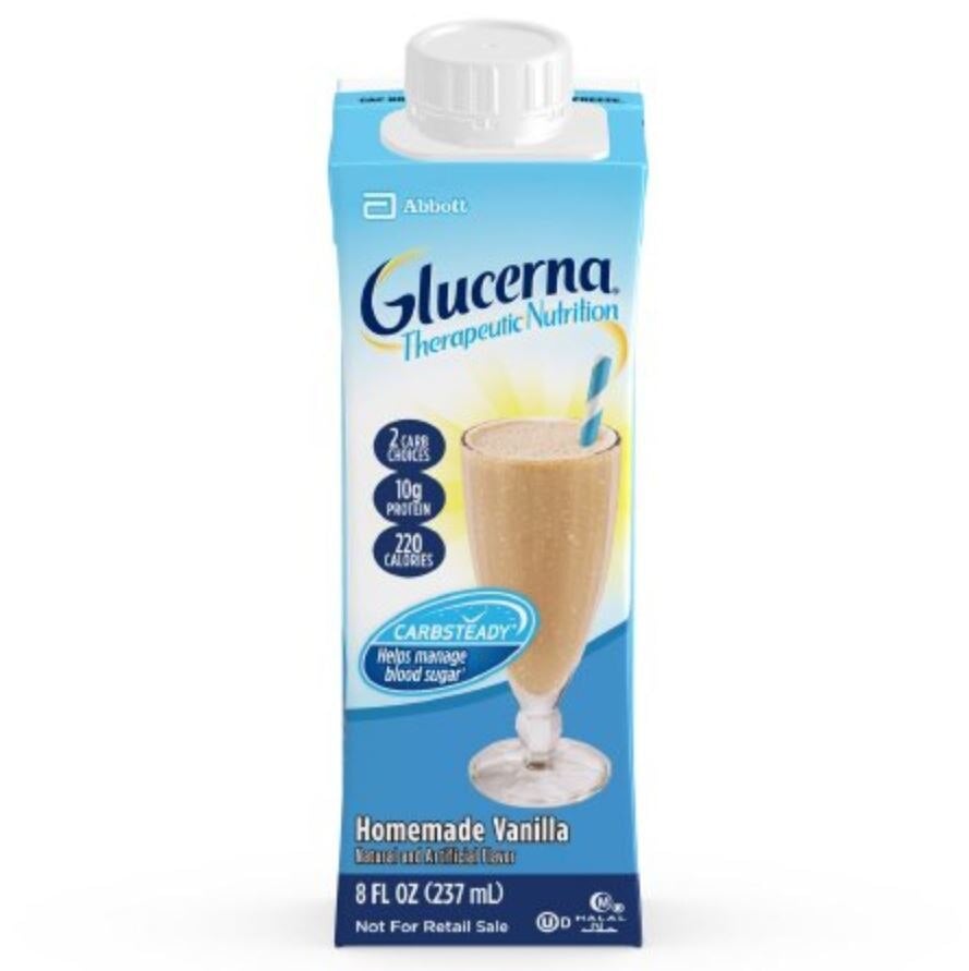 Glucerna Shake Homemade Vanilla, 8 oz Carton, 24/Case