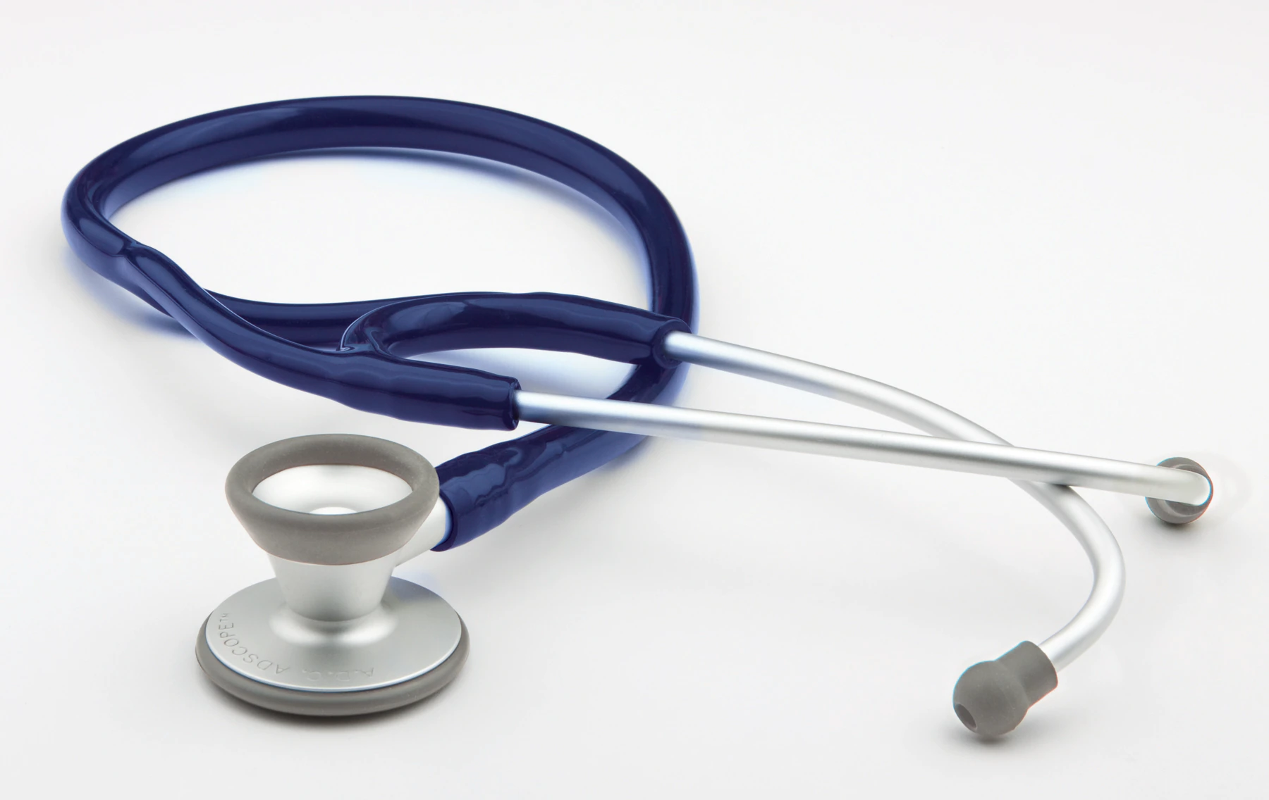 ADC Adscope 606 Cardiology Stethoscope, Adult, Navy, Double Lumen Tubing, 606-1000