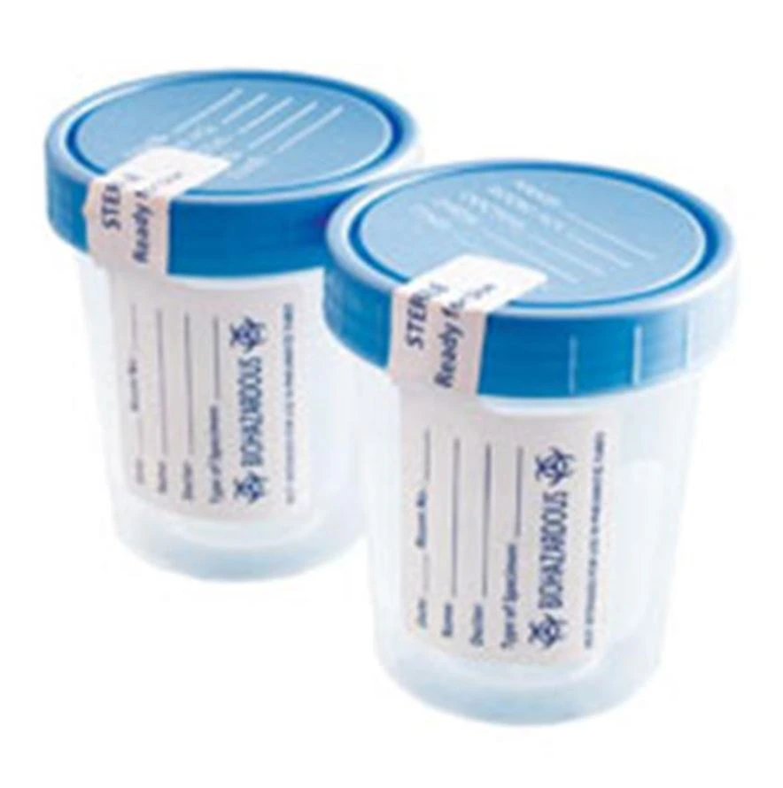 Specimen Container, 4 oz, Sterile, Individually Wrapped, 100/Case