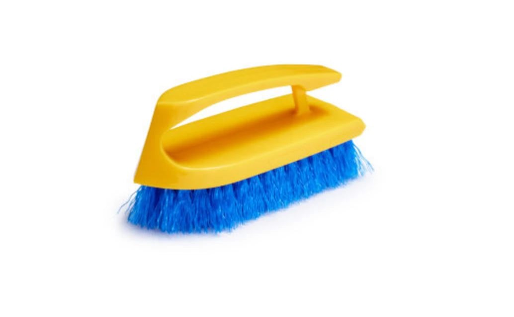 Rubbermaid FG648200COBLT Iron Handle Cobalt 6" Scrub Brush, 12/Case