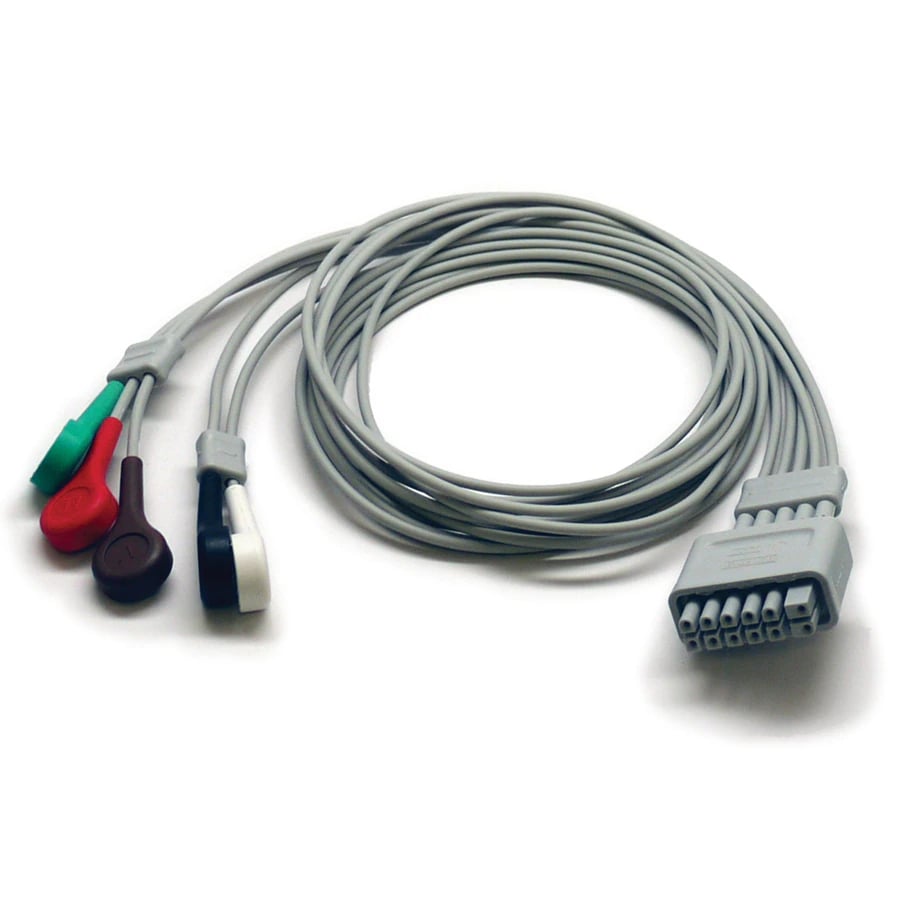 Mobility Leadwire, ECG Snap End, 5-Lead, Each
