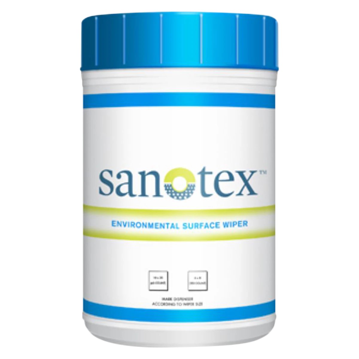Contec Sanotex Environmental Surface Wipes, 10 in x 12 in, 6 Rolls/Case