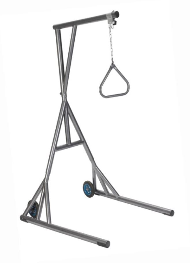 Drive Medical Designs Trapeze with Base & Wheels, Silver Vein, 1000 lb Capacity