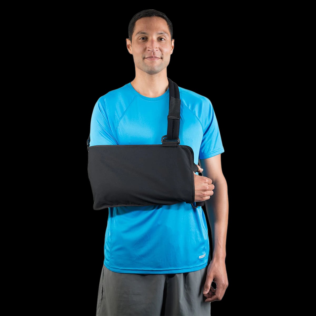 Breg Deluxe Shoulder Immobilizer, Cotton, X-Large, Black