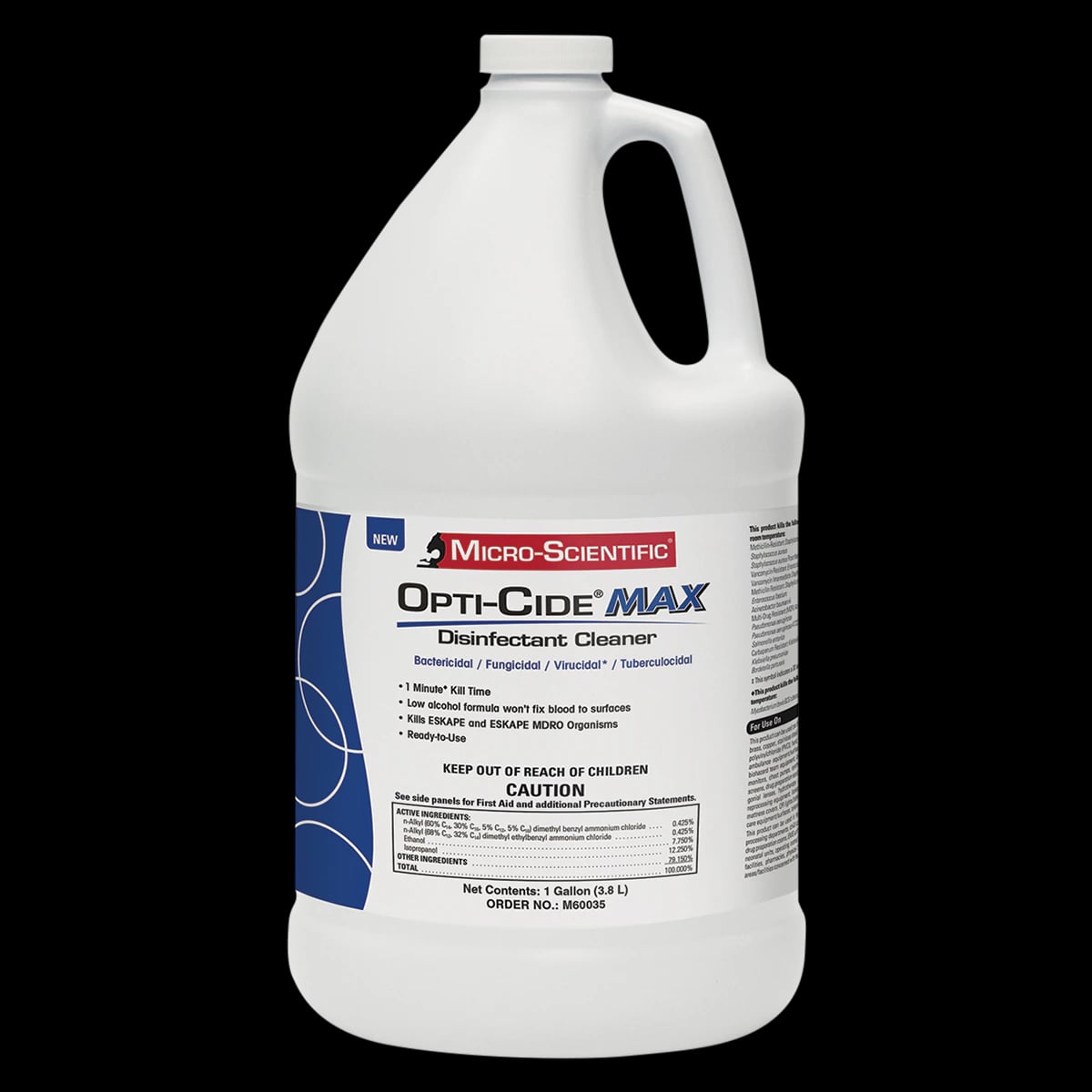 Opti-Cide Max Disinfectant Cleaner, 1 Gallon, 4/Case