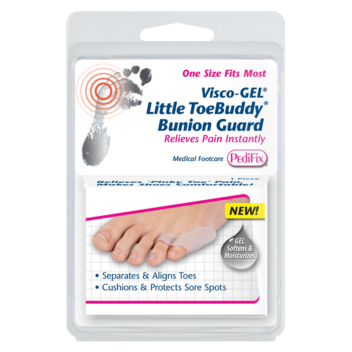 Pedifix Visco-Gel Bunion Guard, Little ToeBuddy, 1/Package