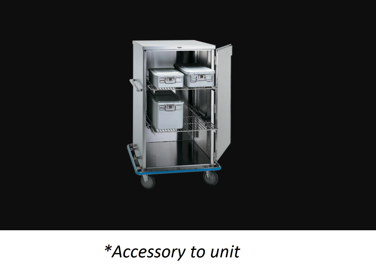 Pedigo Products Cart Surgical Closed Case SS, Shelf for CDS-235