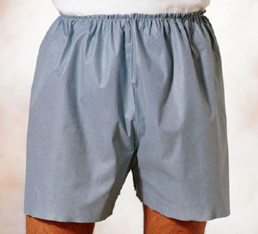 Techstyles Exam Shorts, Polypropylene, Medium, Blue, Disposable, 100/Case