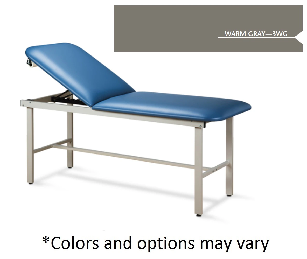 Clinton Industries ETA Alpha Treatment Table with H-Brace, 72x30x30, Warm Gray, 450 lb Capacity