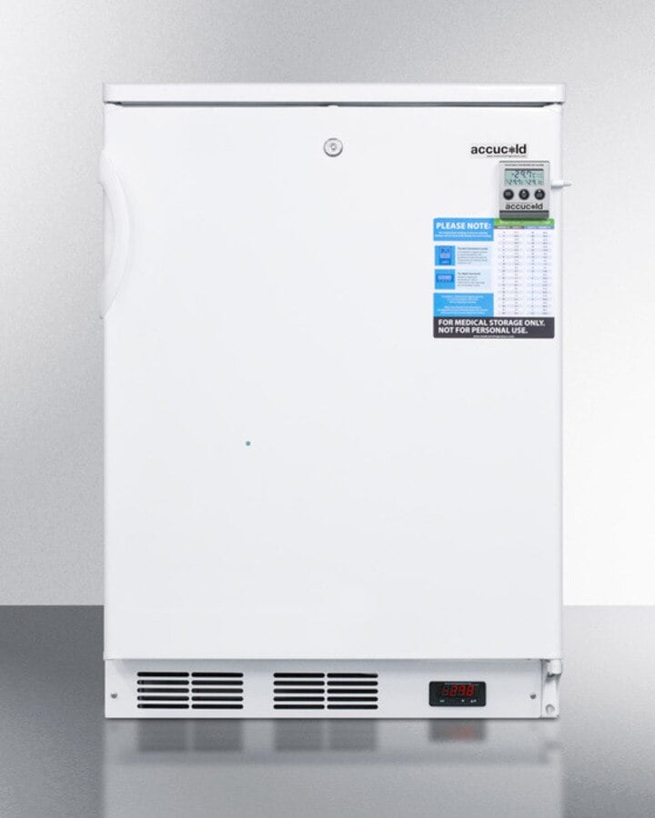 Accucold Laboratory Freezer, 3.5 Cu Ft, Solid Door, Right Hinge/Reversible, -35C/-31F, Manual Defrost