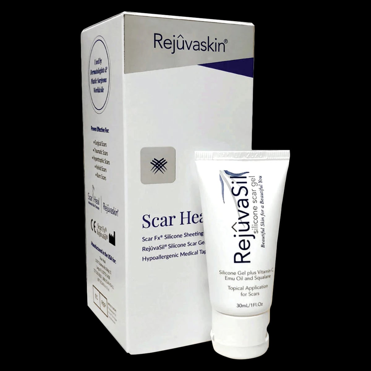 Scar Heal Breast Scar Kit with RejuvaSil Silicone Sheet, Each