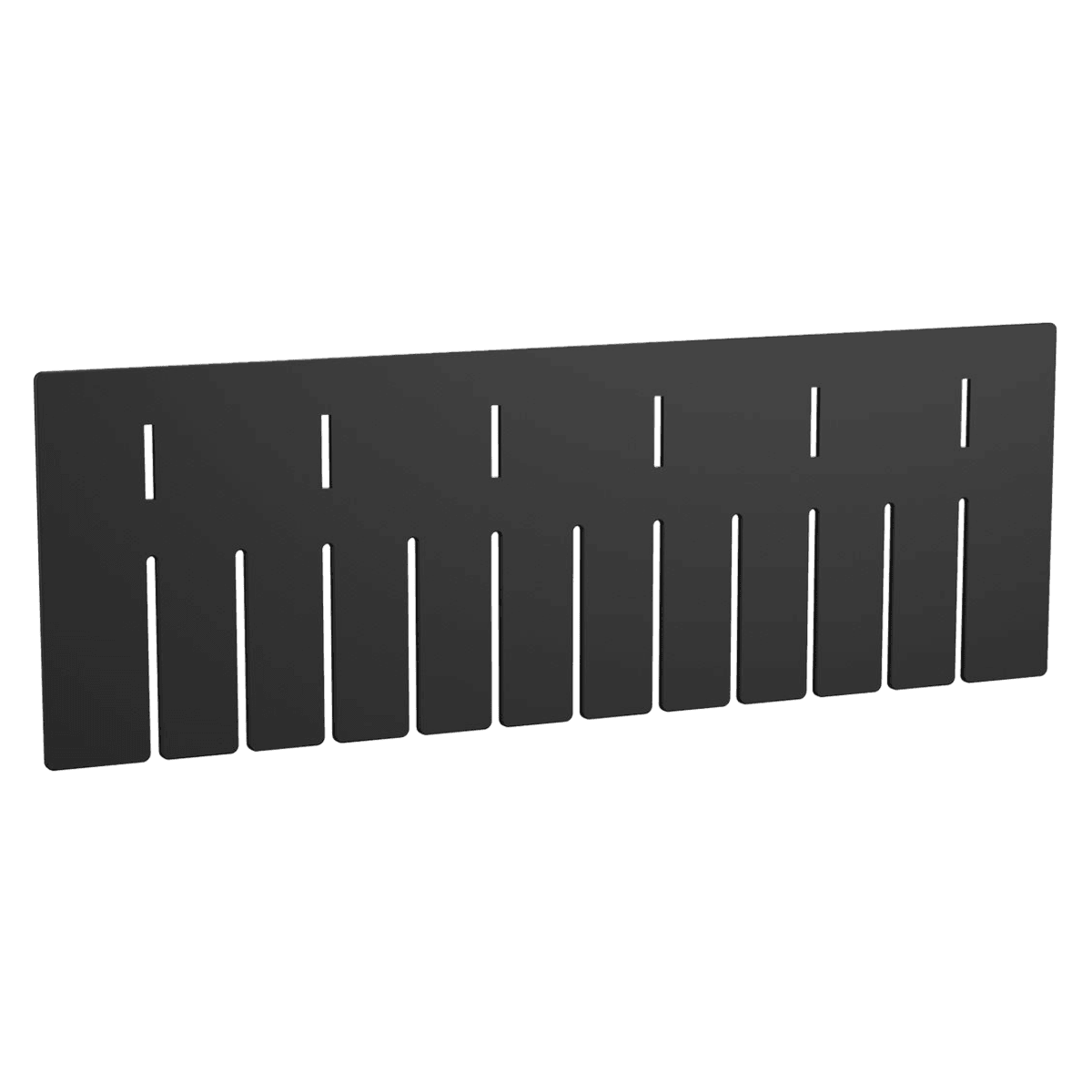 Akro-Mils Divider Short for Container, Black Polymer, 15-1/2" x 1/8" x 5-7/16", 6/Case