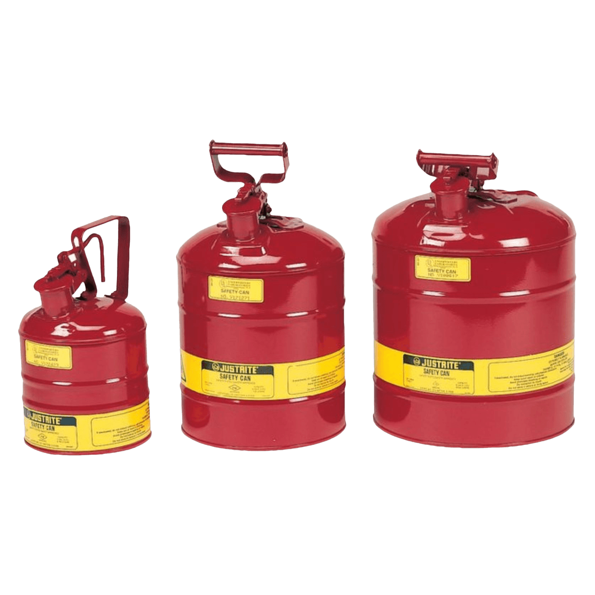 Justrite Safety Can, 2 Gallon, Steel, Type I, Each