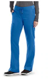 Grey's Anatomy Cargo Pant, Women's, New Royal, Medium, Straight Leg, 6 Pockets, Style 4277