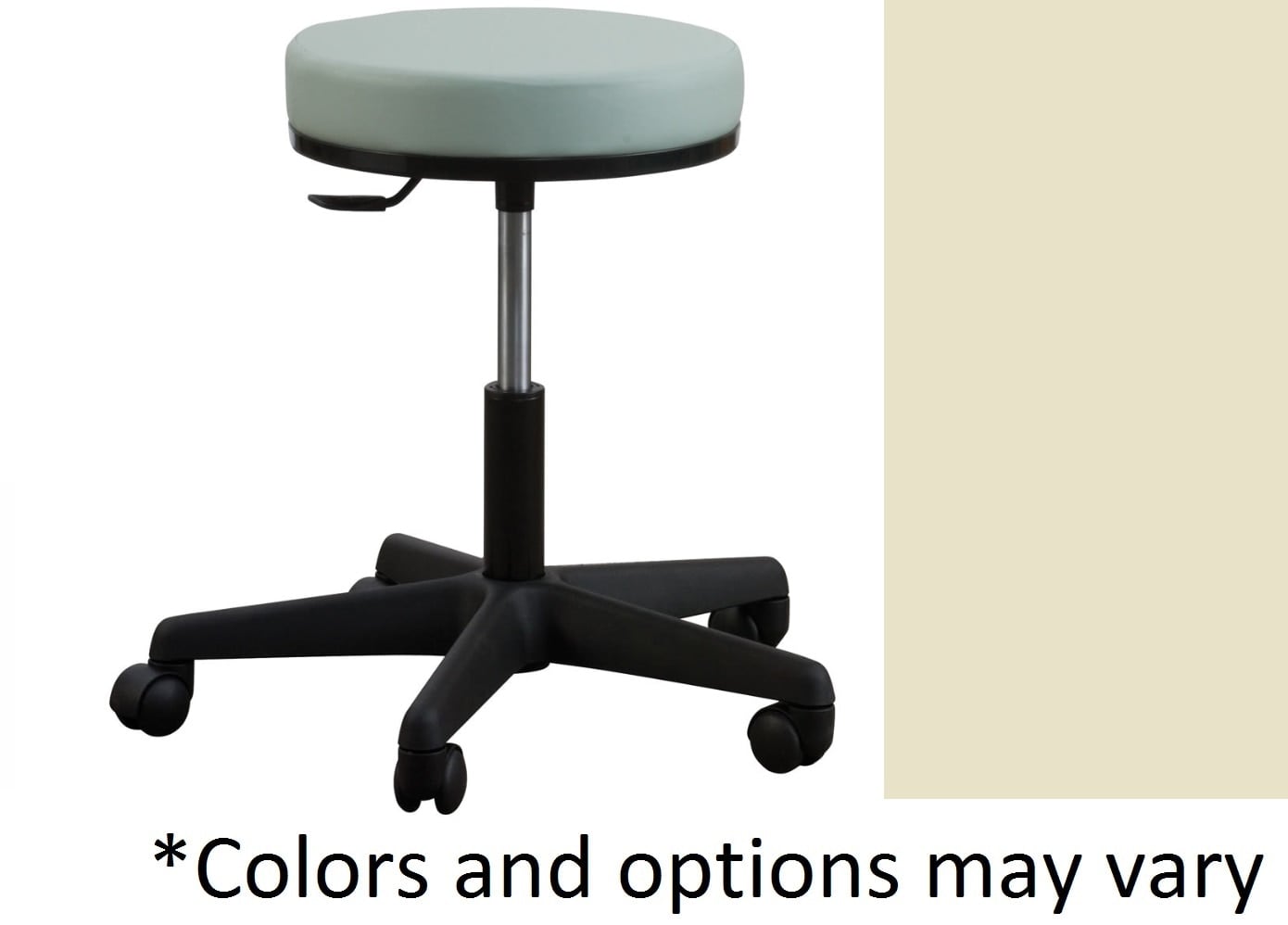 Oakworks Opal Premium Exam Stool, Swivel, Low Height 18-24", 300 lb Capacity