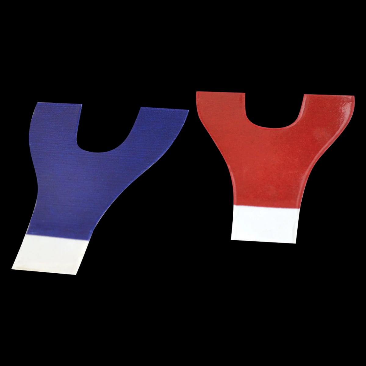 Crosstex Articulating Paper Horseshoe, Assorted Blue/Red, Thin 89 Microns, Refill Sheets, 12 Books/Box