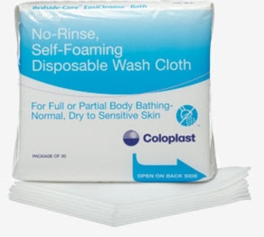 Coloplast Bedside-Care Gentle Touch Body Wash Cloth, Alcohol-Free, Single Use, pH Balanced, 600/Case