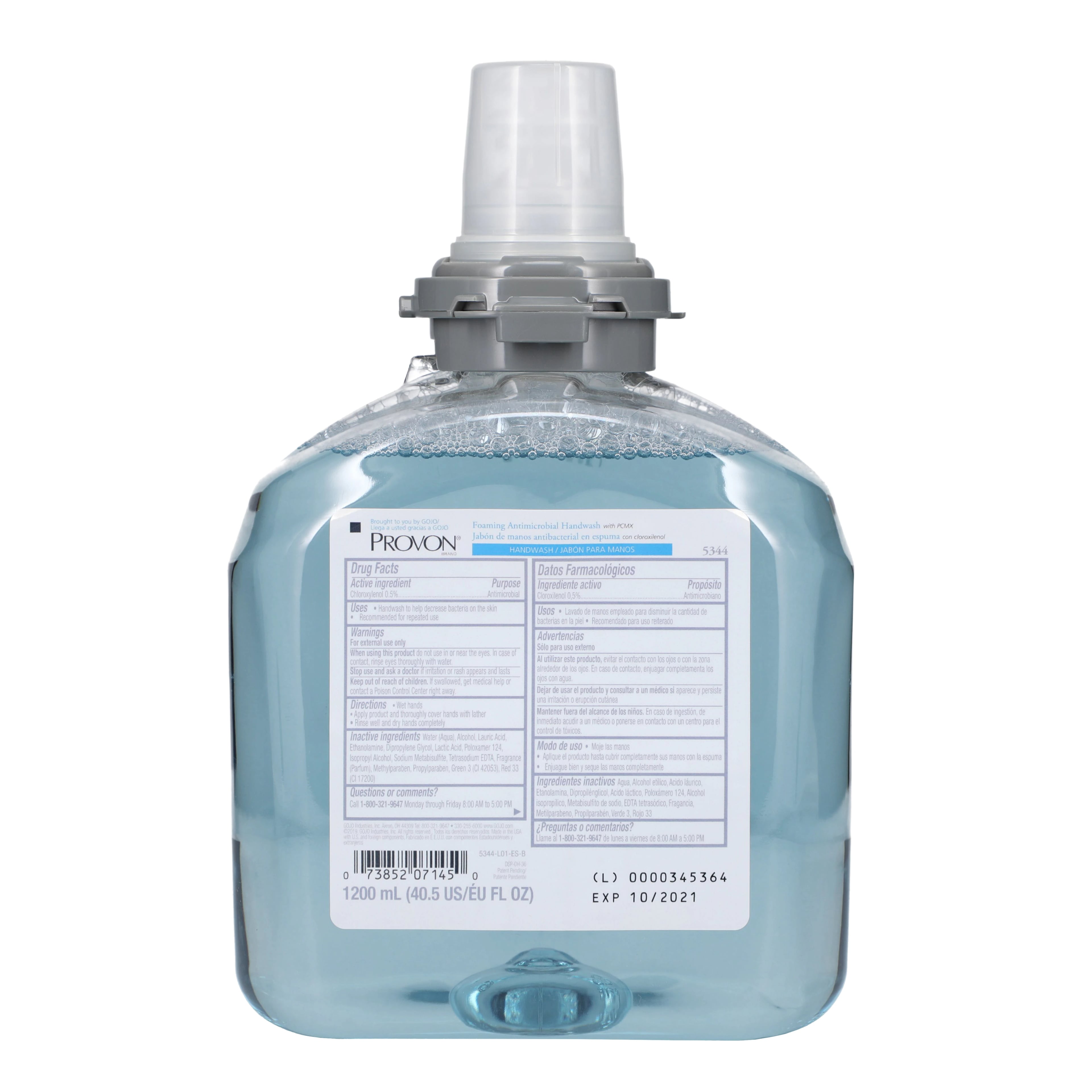 Provon Antibacterial Foam Handwash, 1200 mL, PCMX, Floral, 2/Case