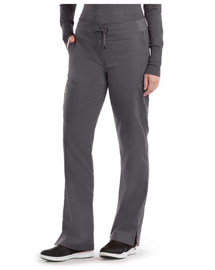 Grey's Anatomy Cargo Pant, Women's, Granite, Medium, Modern Fit Straight Leg, 6 Pockets, Style 4277