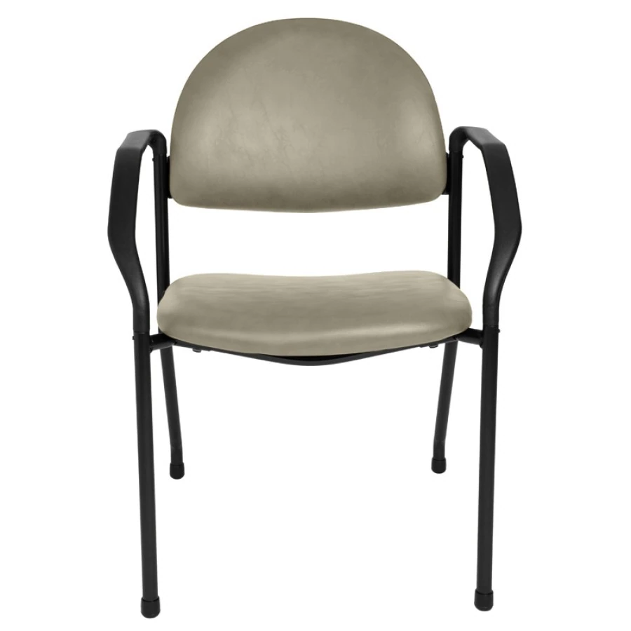 Brewer Side Chair with Arms, Feather Steel Tube Frame, 250 lb Capacity, Each
