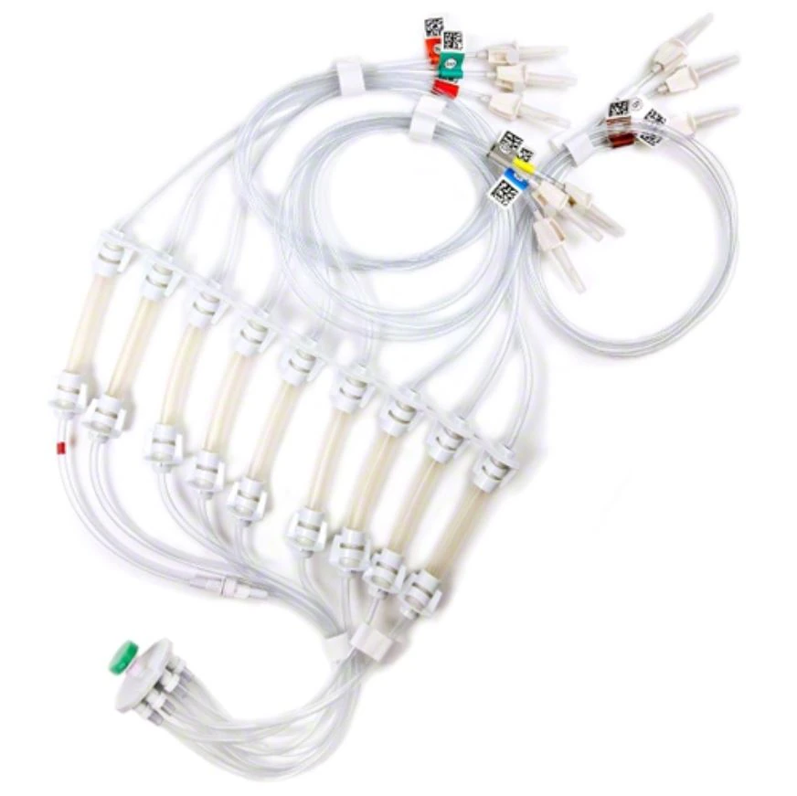 Pinnacle Fluid Transfer Set, IV 9-Lead, Sterile, Vented, 10/Case