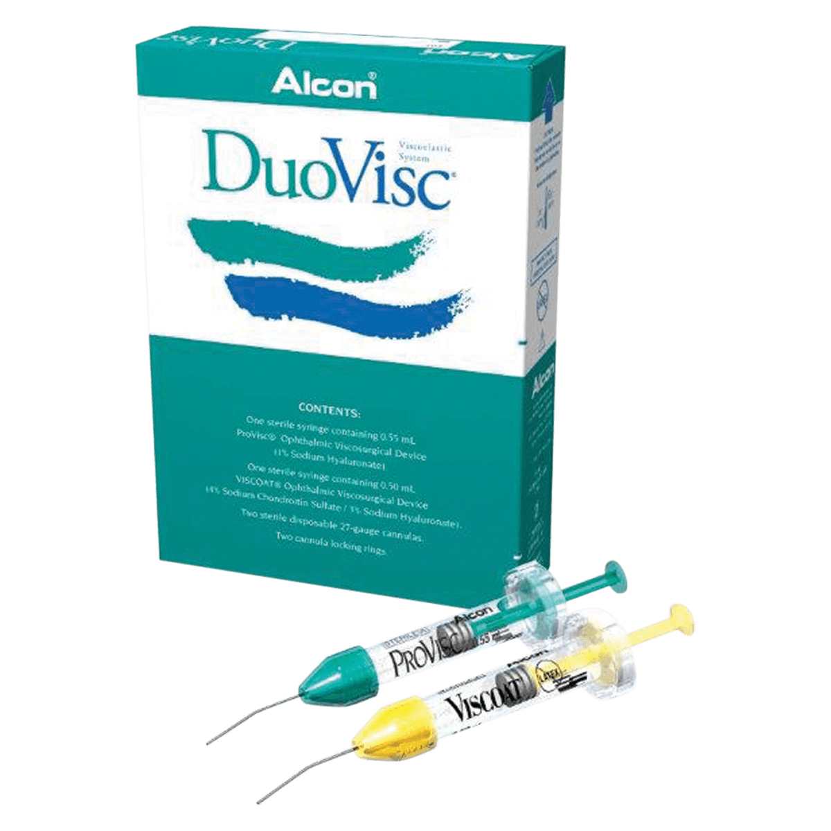 Duovisc Solution Kit, Viscoelastic System 0.35V-0.4P, Prefilled Syringe, Each