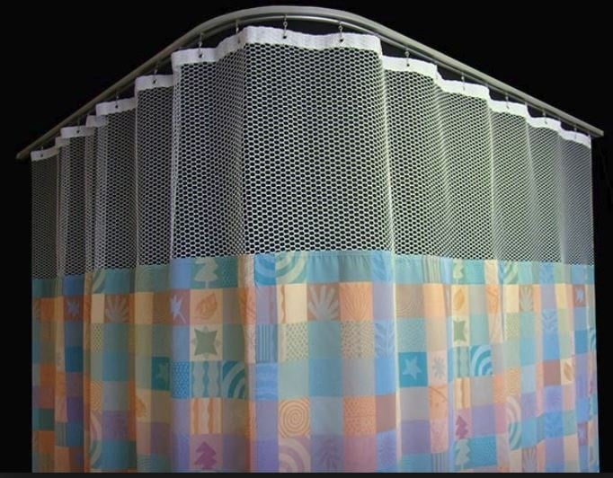 Imperial Privacy Systems Custom Cubicle Curtain/Track, Periwinkle, Each