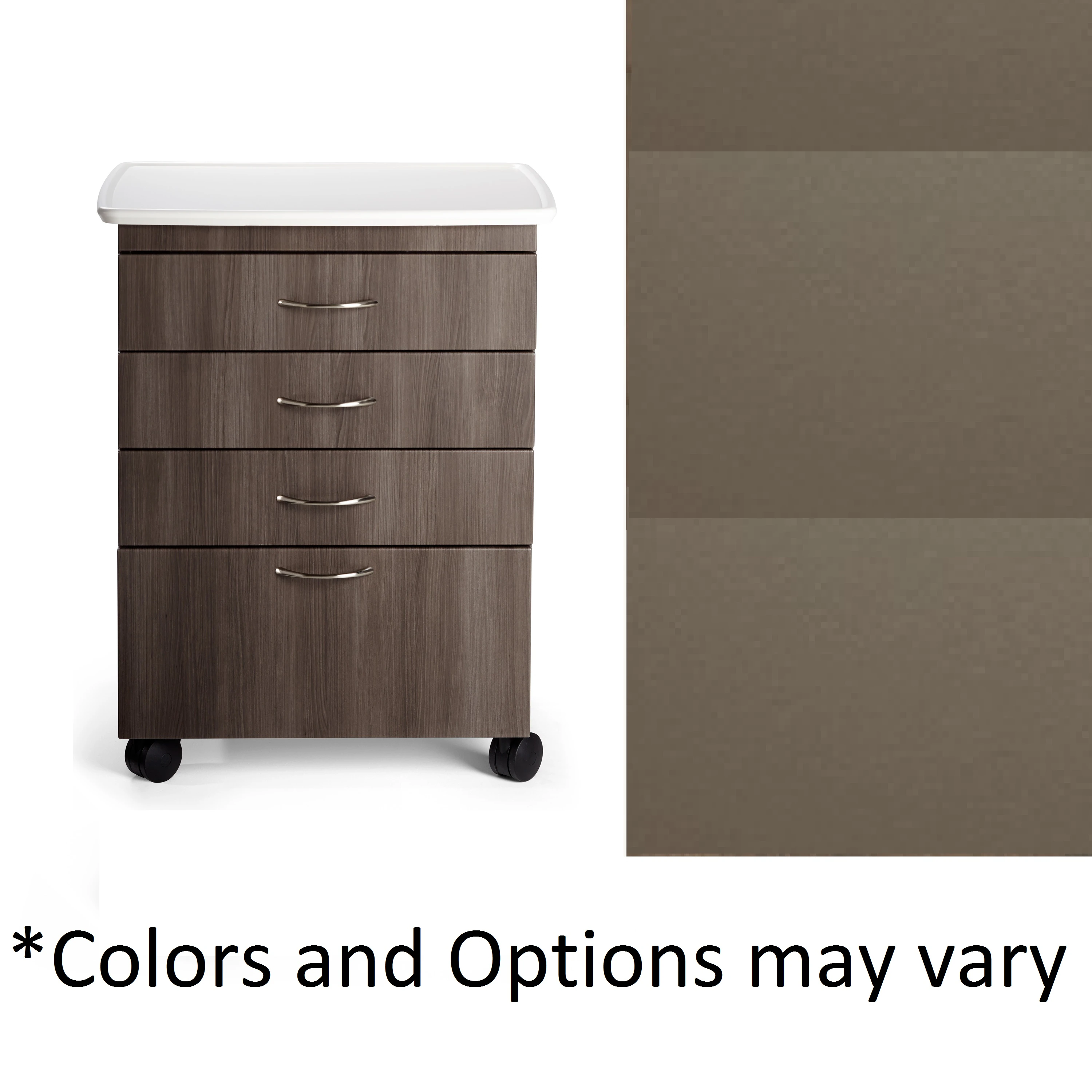 Midmark Corporation Treatment Cabinet Mobile 3 Drawer Lock