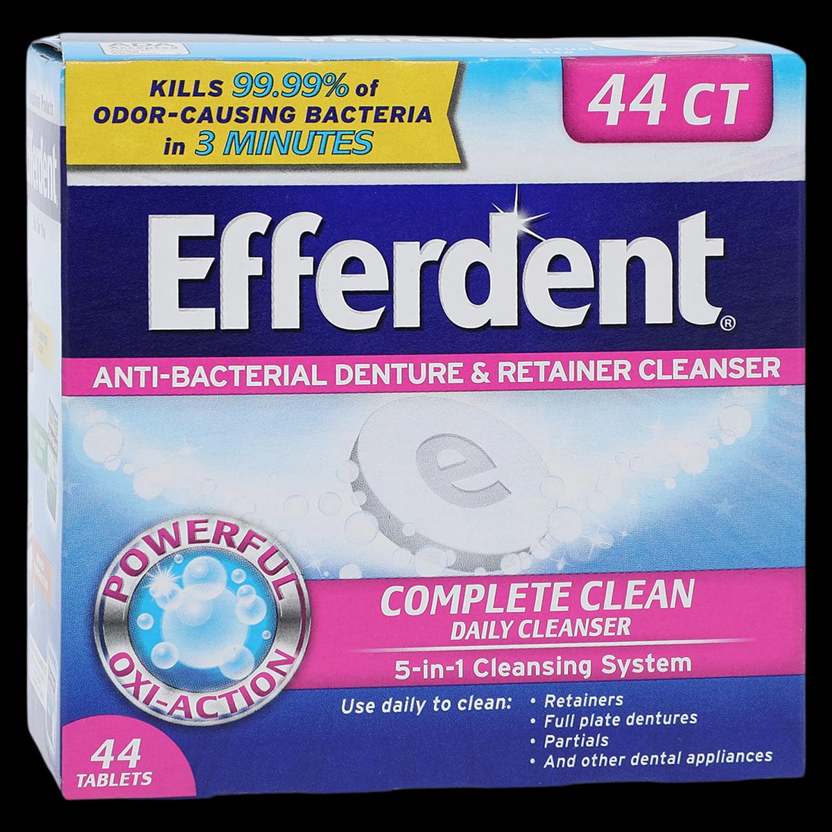 Efferdent Original Denture Cleanser Tablets, 44/Box