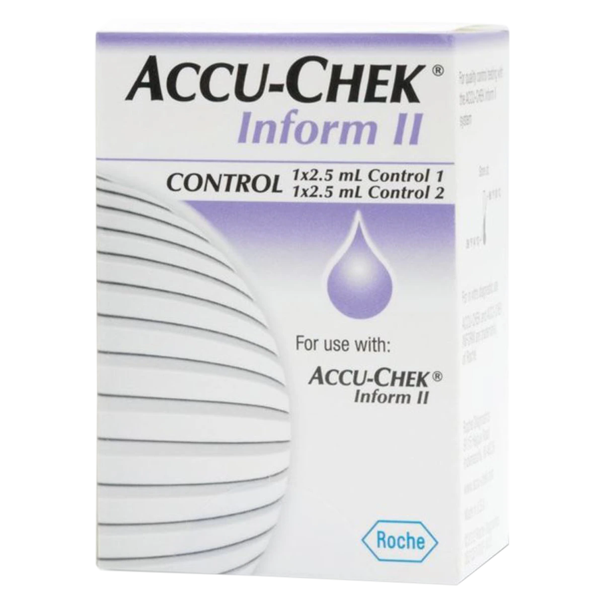 Accu-Chek Inform II Glucose Control Solution, Level 1/2, 2.5 mL, 1/Box