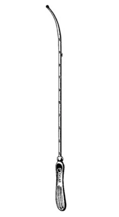 Sklar Instruments Simpson Uterine Sound, 12-1/2", Silver Plated, Non-Sterile, Disposable, 12/Box