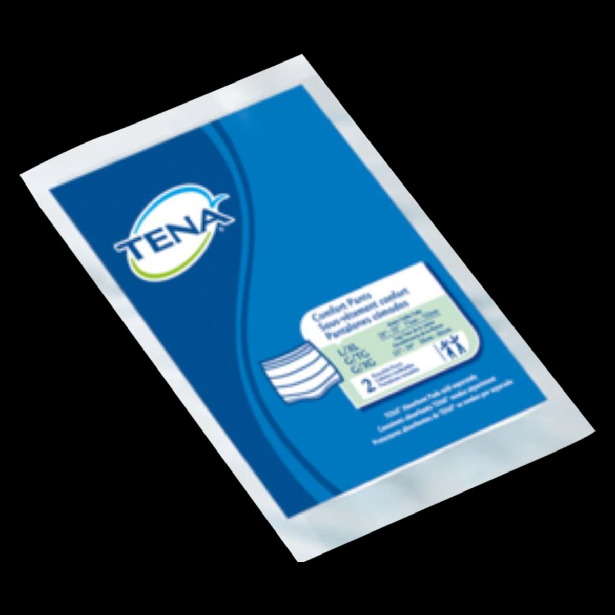 Tena Comfort Incontinence Pants, Unisex, Large/XL, Green, Reusable, 24/Case