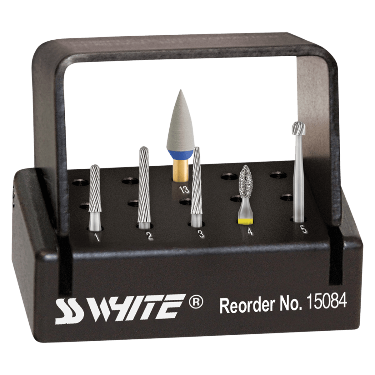 SS White Reliant Orthodontic Finishing Kit, Carbide Burs & Diamond, 18-Blade, 1 Kit
